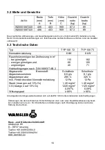 Предварительный просмотр 16 страницы Wamsler MONO 108 72 User Instruction