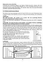 Preview for 13 page of Wamsler N-LINE 111 55 User Instruction