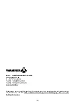 Предварительный просмотр 20 страницы Wamsler TYP10180 O Series User Instruction