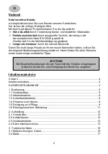 Preview for 2 page of Wamsler TYP10181 R Series User Instruction