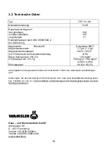 Preview for 16 page of Wamsler TYP10188 TRION-H User Instruction