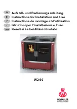 Wamsler W2-90 Instructions For Installation And Use Manual preview