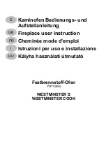 Preview for 1 page of Wamsler Westminster S User Instruction