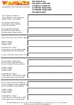 Preview for 70 page of WANDERS SOLEA GAS Users Manual & Installation