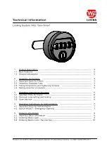 Preview for 1 page of W&F-LOCKS 1402 "One-Timer" Technical Information