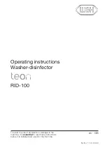 W&H teon RID-100 Operating Instructions Manual preview