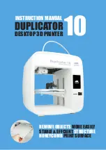 Preview for 1 page of WANHAO Duplicator 10 Instruction Manual