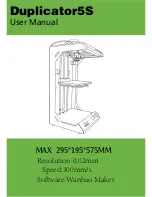 Preview for 3 page of WANHAO Duplicator 5S User Manual