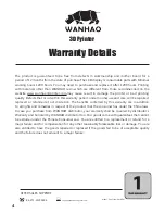 Preview for 4 page of WANHAO Duplicator 8 MARK I User Manual