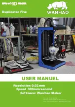 WANHAO Duplicator Five User Manual preview