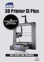 WANHAO I3 Plus Instruction Manual preview