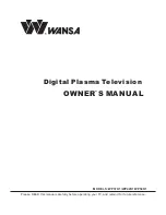 WANSA WP37K1 Owner'S Manual предпросмотр