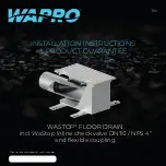 WAPRO WASTOP FLOOR DRAIN Installation Instructions Manual preview