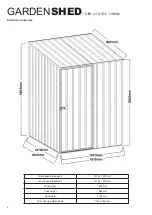 Предварительный просмотр 2 страницы WAR-LOCK GARDENSHED Skillion Series Assembly Instructions Manual