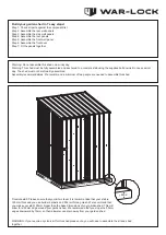 Предварительный просмотр 3 страницы WAR-LOCK GARDENSHED Skillion Series Assembly Instructions Manual