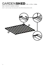 Предварительный просмотр 12 страницы WAR-LOCK GARDENSHED Skillion Series Assembly Instructions Manual