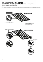 Предварительный просмотр 16 страницы WAR-LOCK GARDENSHED Skillion Series Assembly Instructions Manual