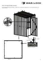 Предварительный просмотр 19 страницы WAR-LOCK GARDENSHED Skillion Series Assembly Instructions Manual