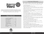 Preview for 2 page of Ward Montgomery 792849 Instruction Manual