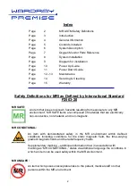 Preview for 2 page of WARDRAY PREMISE SafeAir Room Oxygen Monitor Operator'S Manual