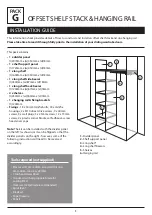 Preview for 1 page of Wardrobe Doors Direct OFFSET SHELF STACK & HANGING RAIL Installation Manual