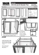 Ware Manufacturing HD Chick-N-Rabbit Pen Assembly Instructions preview