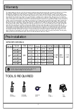 Предварительный просмотр 4 страницы Warehouse DL03P02 Use And Care Manual