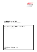 WAREMA Comfort Timer Operating And Installtion Instructions preview