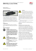 WAREMA EWFS Plug receiver PL Operating And Installation Instructions preview