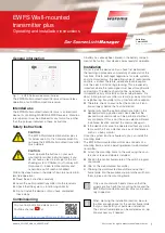 WAREMA EWFS Wall-mounted transmitter plus Operating And Installation Instructions предпросмотр