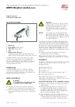WAREMA EWFS Weather station eco Operating And Installation Instructions preview