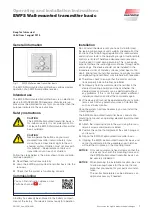 WAREMA EWFS Operating And Installation Instructions preview