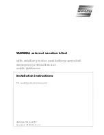 Preview for 1 page of WAREMA External venetian blind Installation Instructions Manual