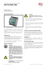 Preview for 1 page of WAREMA KNX SA 4MDC REG Installation Instructions