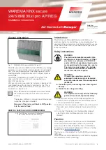 WAREMA KNX secure Series Instruction Manual предпросмотр