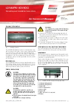 Предварительный просмотр 1 страницы WAREMA LONMPM 8DI Operating And Installation Instructions