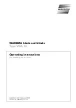WAREMA VDA 13 Operating Instructions Manual preview
