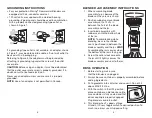 Предварительный просмотр 3 страницы Waring BB145 Series Instruction Manual