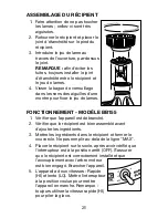 Предварительный просмотр 25 страницы Waring BB155 SERIES Instruction Manual