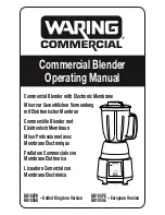 Waring BB185SK User Manual preview