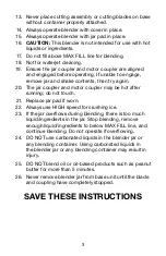 Preview for 3 page of Waring BB340 Instruction Manual