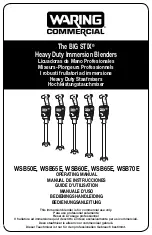 Предварительный просмотр 1 страницы Waring BIG STIX WSB50E Operating Manual