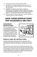 Preview for 3 page of Waring Breakfast Express WMR300 Series Manual