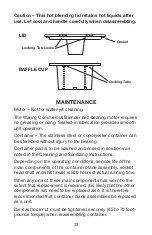 Preview for 13 page of Waring CB15 SERIES Manual