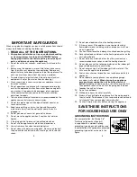 Preview for 2 page of Waring CIG100 Instructions