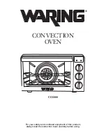 Waring CO1000 Instruction Book preview