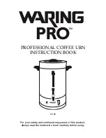 Waring CU-55 Instruction Book preview