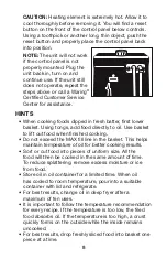 Preview for 9 page of Waring DF55 User Manual