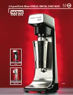 Предварительный просмотр 1 страницы Waring DMC180DC Specifications