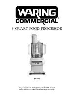 Waring FP2200 Manual preview